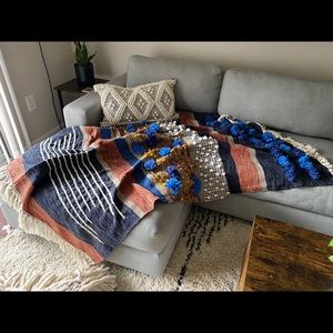 Anthropologie All Roads Design Throw Blanket